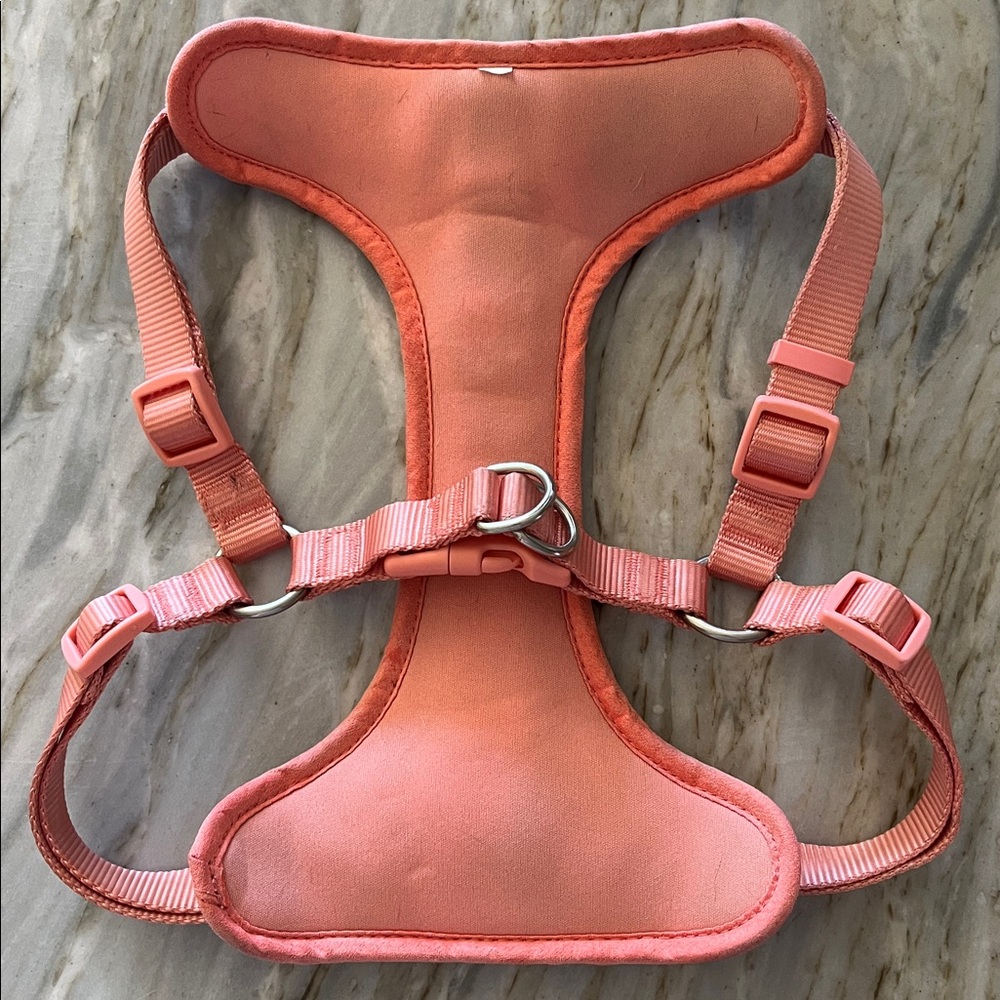 Pink Adjustable Dog Harness, size medium